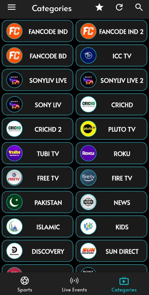 CricZ TV Channel List